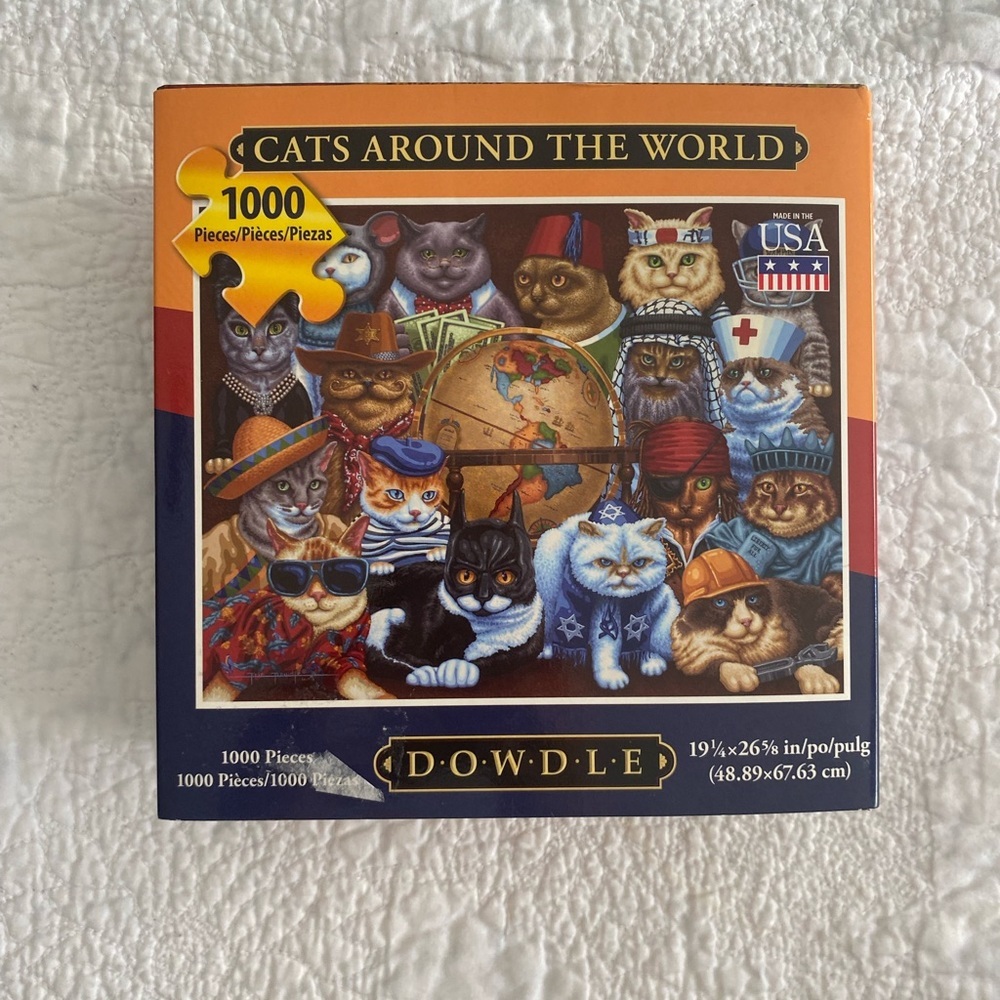 “Cats Around the World” 1000 piece puzzle new in‎ package